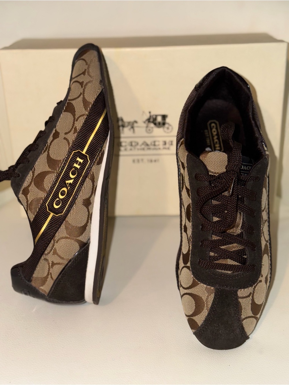 Vintage Coach Hilary signature sneakers - Picture 5 of 6